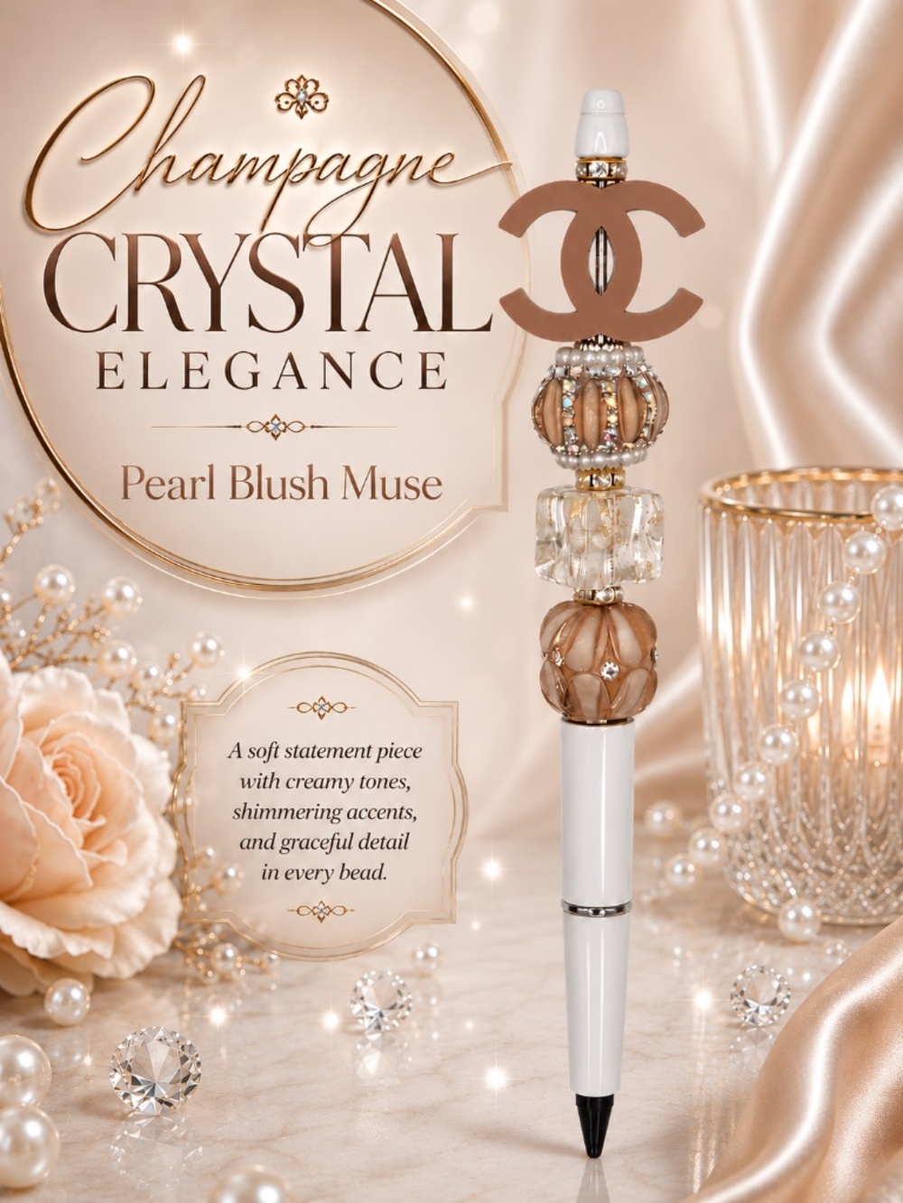 Champagne Crystal Elegance Pen